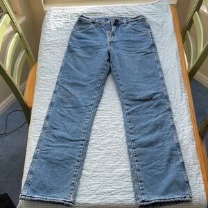 Wrangler Women's Insulated Straight Leg Blue Jeans